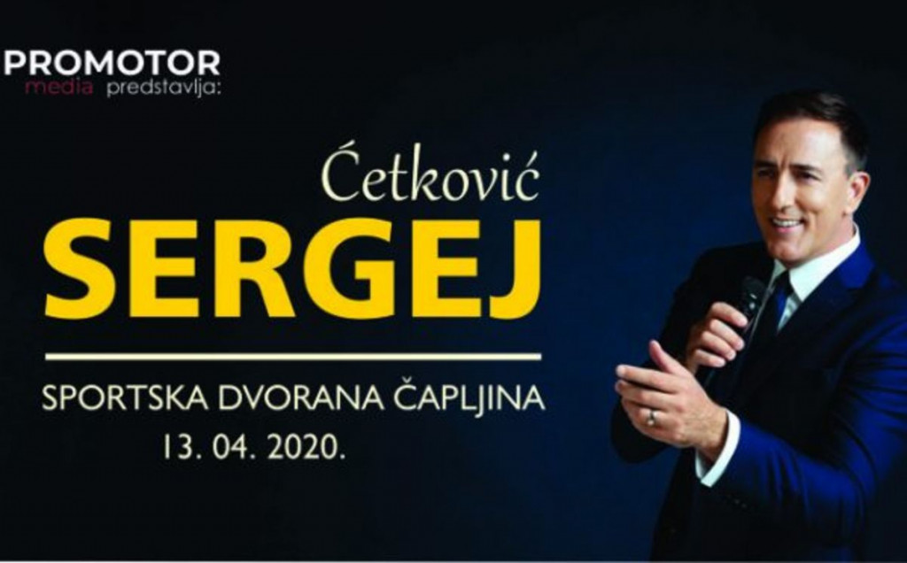 Sergej Ćetković će održati koncert i u Čapljini!