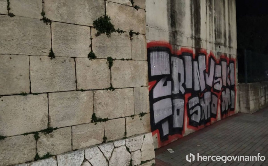 Utakmicu sa Slobodom Ultrasi najavili novim grafitom