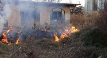 Požar u Čitluku kod robne kuće