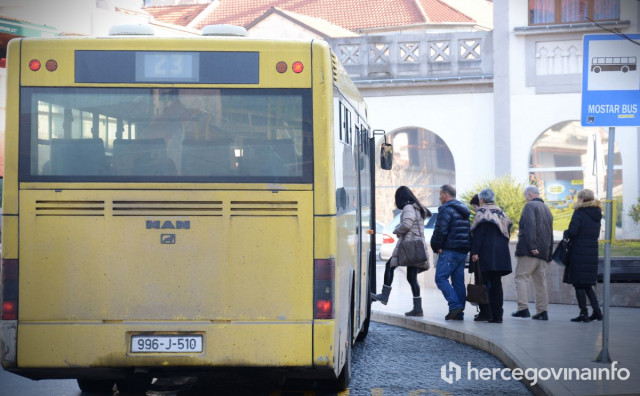 JP MOSTAR BUS Besplatna vožnja gradskim prijevozom u Mostaru