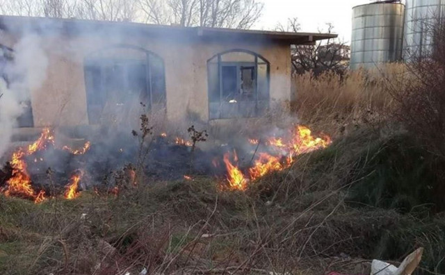 Požar u Čitluku kod robne kuće