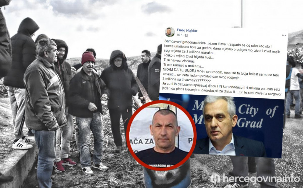 MOSTAR Aktivist Fuad Hujdur poželio Bešliću da se raspadne od raka