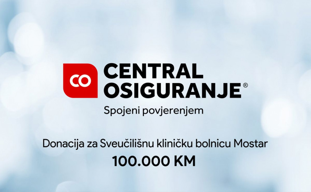 Central osiguranje doniralo 100.000 KM za SKB Mostar