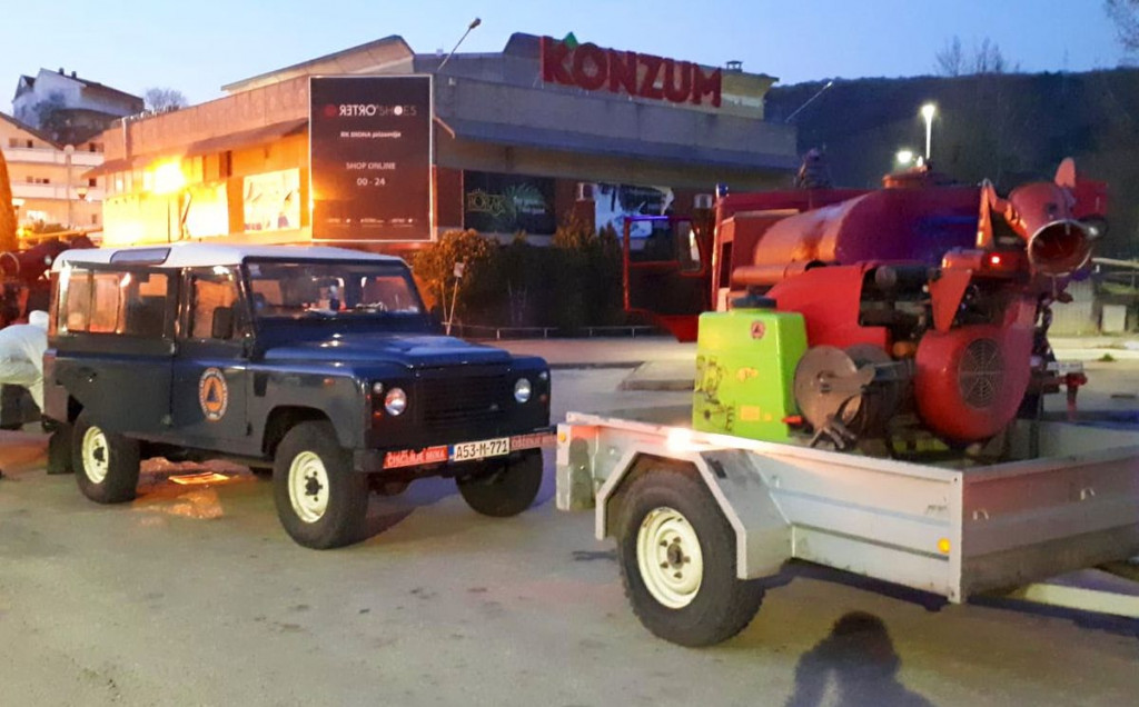 Javne površine u Širokom dezinficirane, na redu Posušje, Grude i Ljubuški