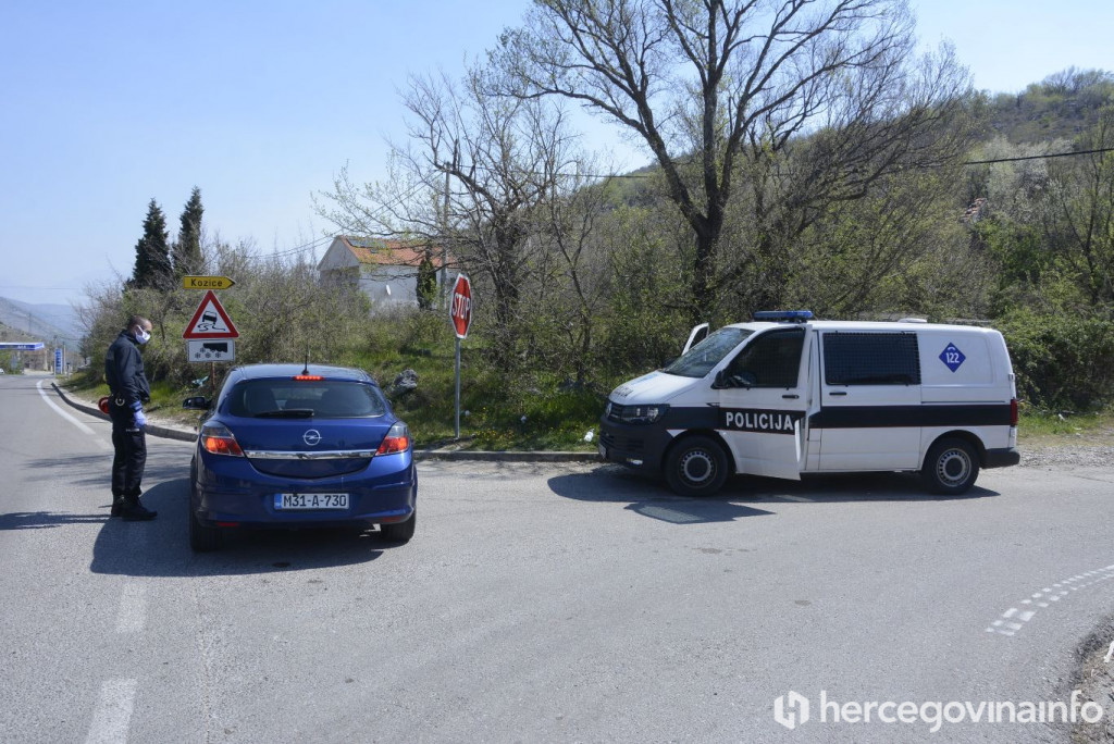 Policija kontrolira ulaze u gradove i općine u HNŽ-u