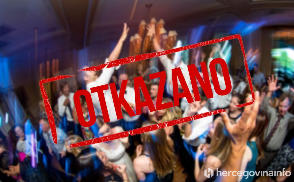 HBŽ Zabranjeno održavanje svadbi i svih drugih proslava, ali i rad diskotekama
