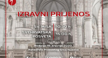 IZRAVNI PRIJENOS Misa na Nedjelju Božjeg milosrđa i svehrvatska posveta