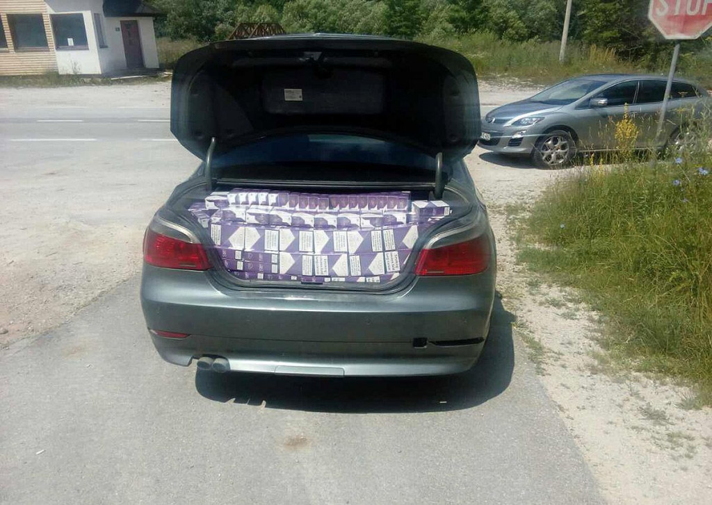 GRANIČNA POLICIJA Zaplijenjene cigarete u vrijednosti većoj od 71 tisuća maraka