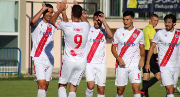 Igrači Zrinjskog slavlje