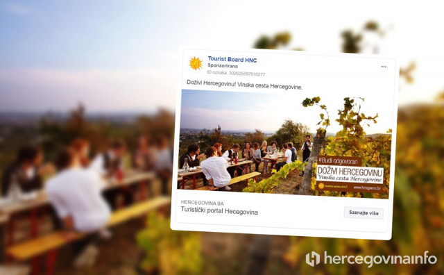 Turistička zajednica HNŽ-a Hercegovinu reklamira slikom austrijskih vinograda
