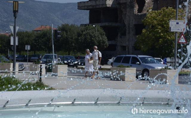 Vrućina u Mostaru