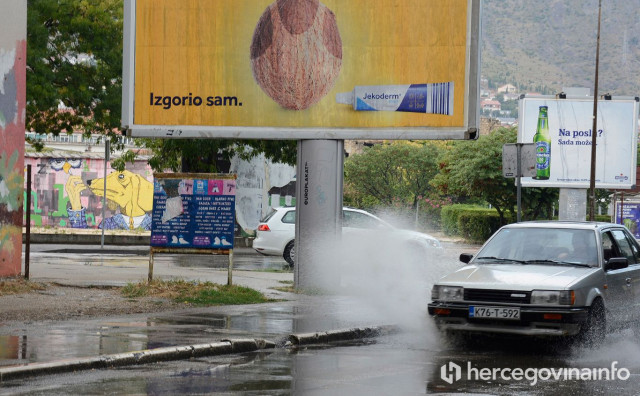 METEOALARM U Hercegovini se očekuje obilnija kiša, u više predjele stiže snijeg