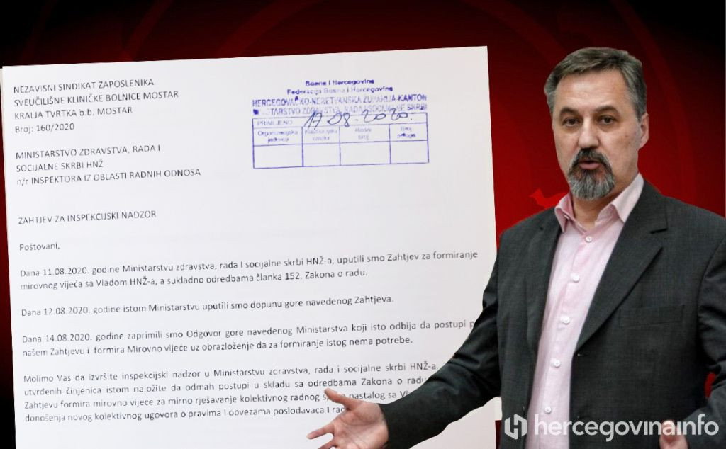 ODBIJENI ZAHTJEVI Sindikati opet poslali inspekciju ministru Opsenici