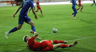 Iz utakmice Velež - Krupa