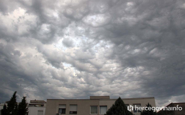 Ponedjeljak donosi padaline i buru, a narednih dana u Hercegovini sunčano