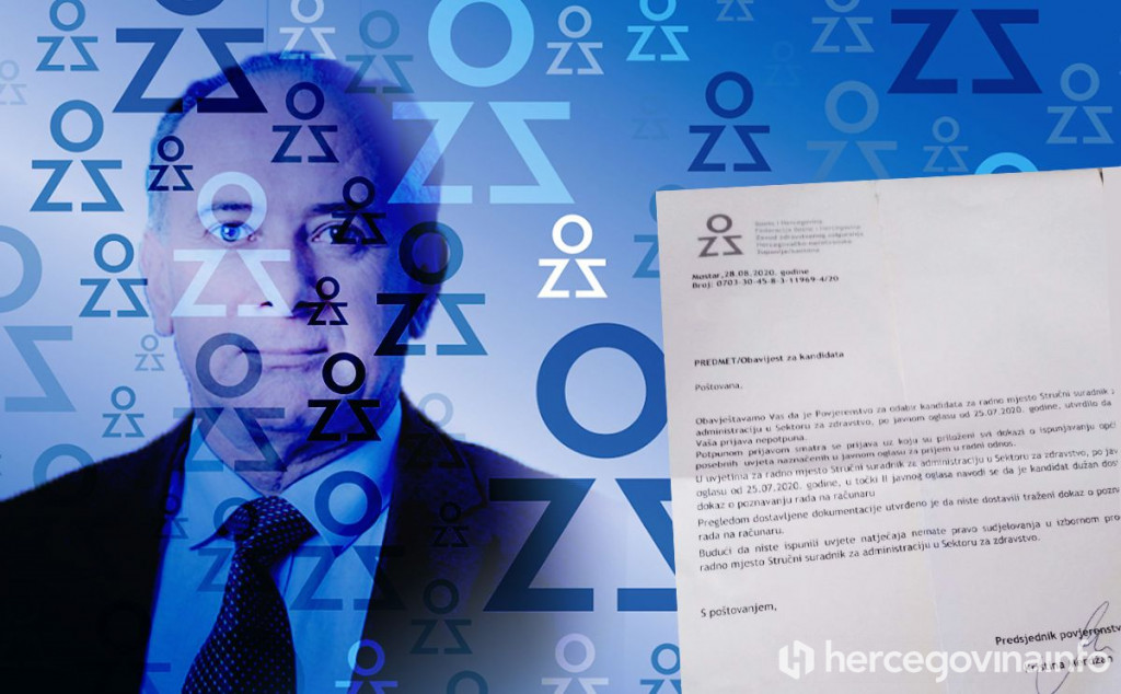 SKANDALOZNO: ZZO HNŽ-a izbacio prvostupnicu računarstva iz igre za posao jer nema papir da poznaje rad na računalu