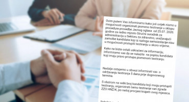 Zavod dva puta slao mailove Marini, jednom se ispričavaju, drugi put odgađaju