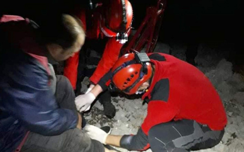 GRUDE Policija kaže da državljanin Turske nije bio ozlijeđen, a Civilna zaštita i GSS ga pronašli sa slomljenom nogom