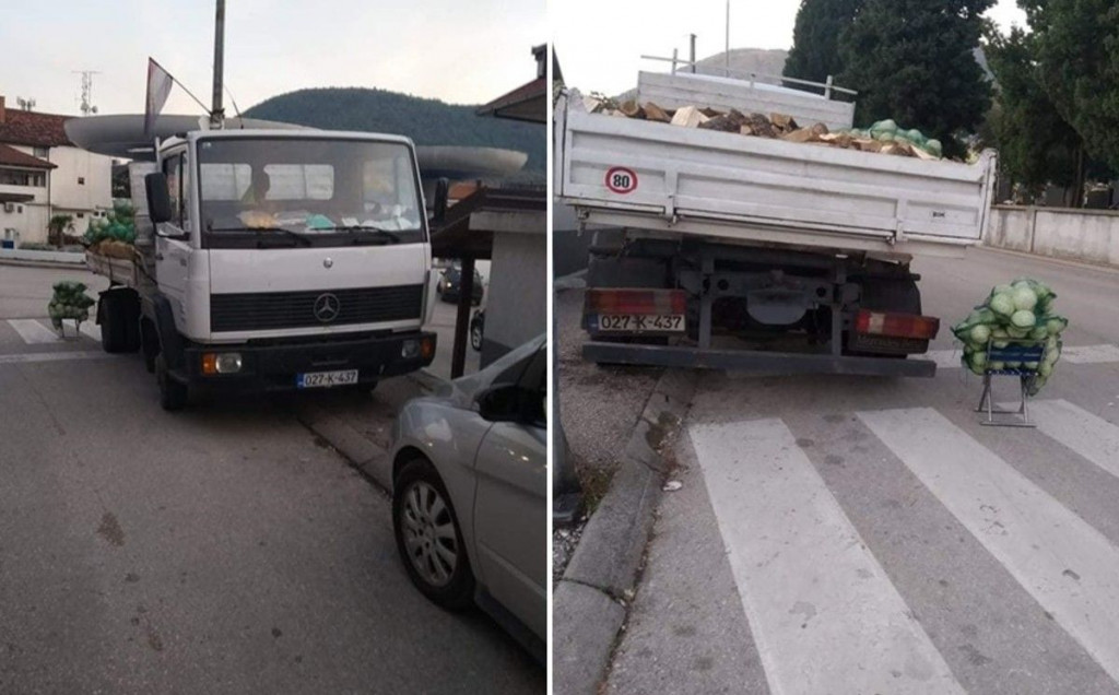 MOSTAR U Cimu se kupus prodaje na pješačkom prijelazu