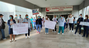 Prosvjedi sindikati zdravstveni djelatnici