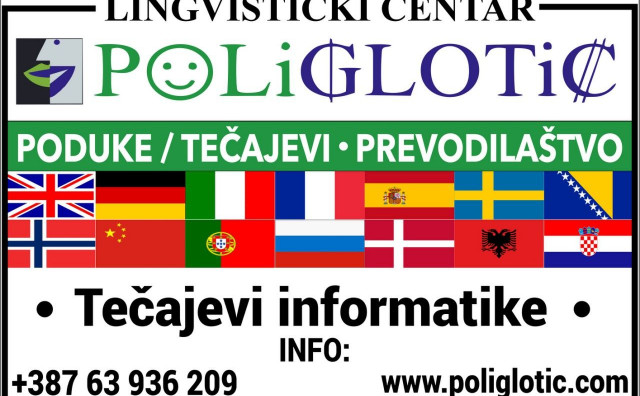Najšira ponuda tečajeva u Hercegovini od čak 15 jezika!