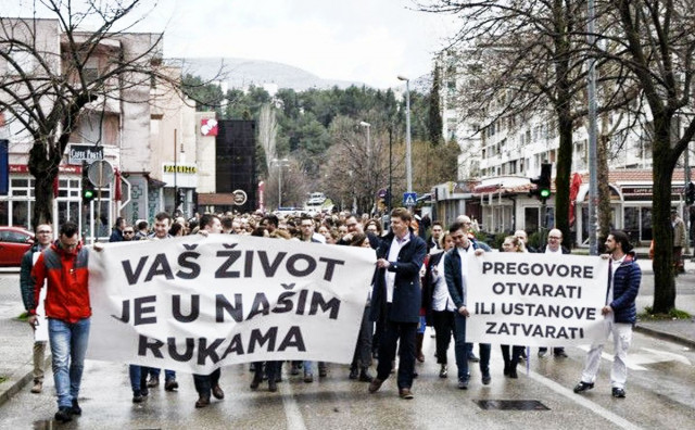 Prosvjedi zdravstveni djelatnici