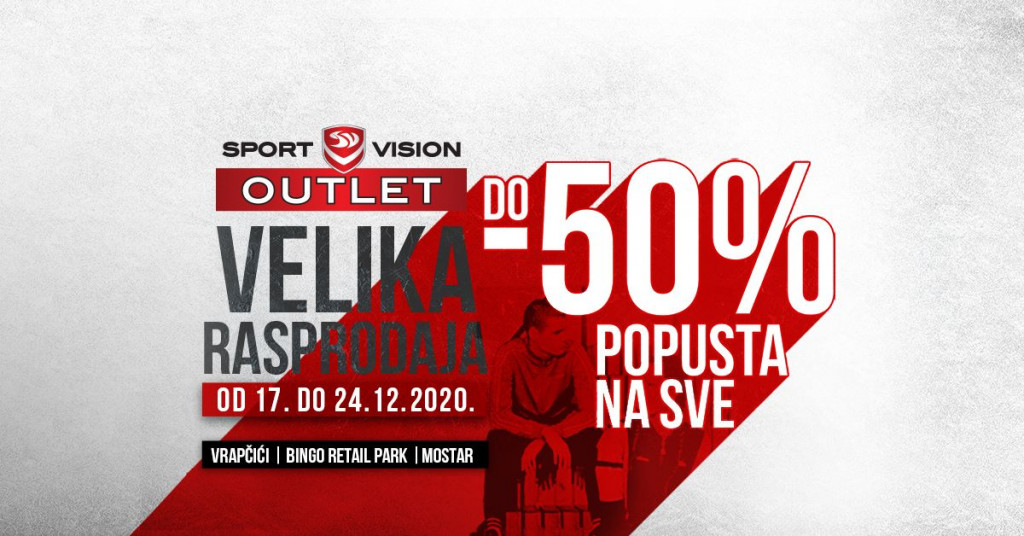 VELIKA SPORT VISION OUTLET RASPRODAJA U MOSTARU
