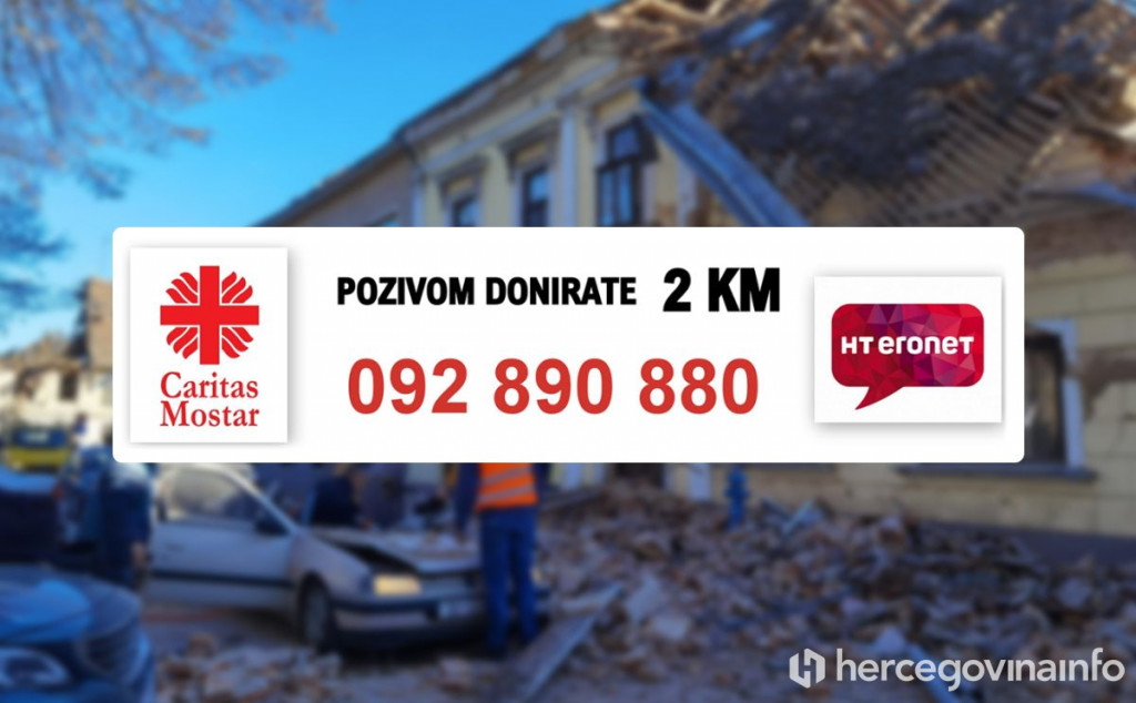 DONACIJE Evo kako možete pomoći Petrinji, Sisku, Glini...