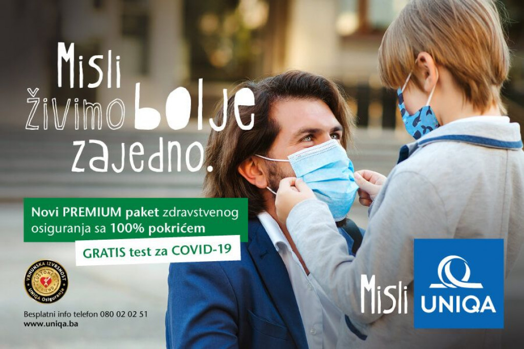 GRATIS test na COVID-19 uz kupovinu polise dobrovoljnog zdravstvenog osiguranja.