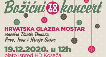 Božićni 'To Go' koncert Hrvatske glazbe Mostar