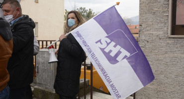 Štrajk HT Eronet sindikati
