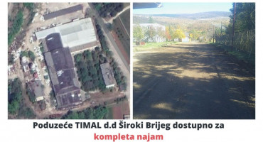 Poduzeće TIMAL d.d. Široki Brijeg dostupno za kompletan  najam