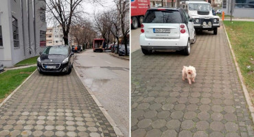 MOSTAR Radnim danom pješaci ispred Elektroprivrede mogu zaboraviti na nogostup