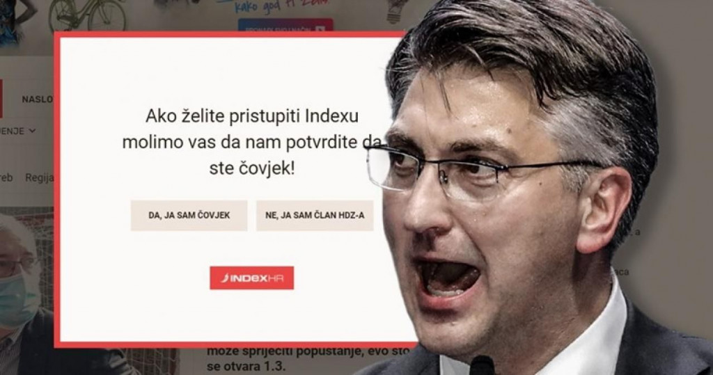 "JESI LI ČOVJEK ILI HDZ-ovac" - HDZ najavio pravne korake protiv portala Index.hr