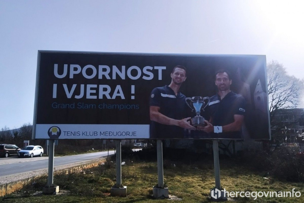 Dočeka za Dodiga zbog pandemije nije bilo, iz Tenis kluba Međugorje uspjeh su obilježili na simboličan način