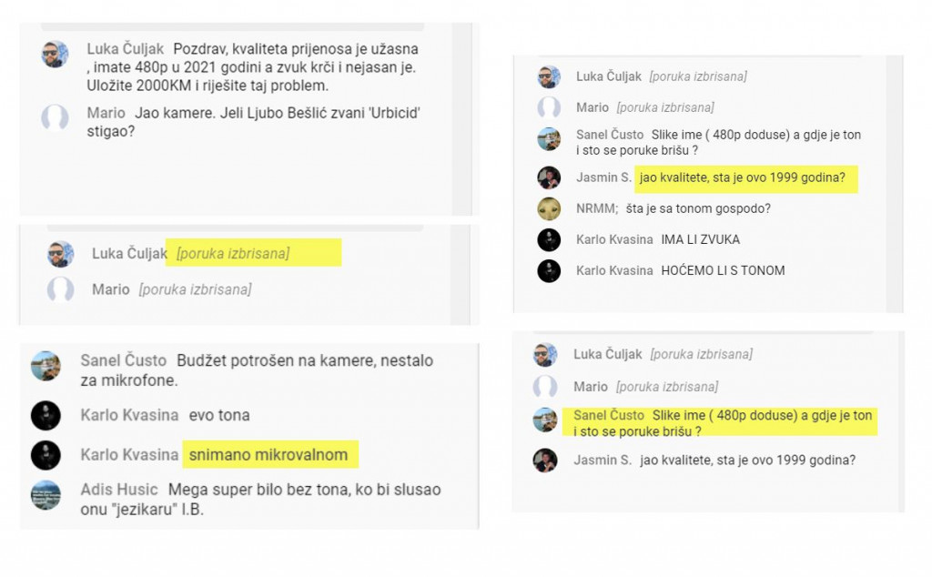 Ljudi komentiraju kvalitetu prijenosa, Gradsko vijeće Mostara briše komentare