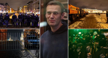 Navaljni osuđen na 3,5 godine zatvora, policija blokirala centar Moskve