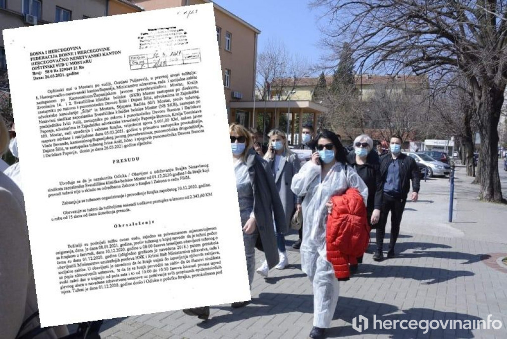 SINDIKATI "Štrajk se nastavlja u punom kapacitetu, ovo je nepravomoćna presuda koja samo zvuči bombastično"