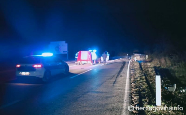 Prometna nesreća na Žovnici, vozilo sletjelo s ceste