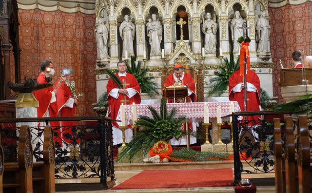 Kardinal Puljić predvodio misu na Cvjetnicu u sarajevskoj katedrali