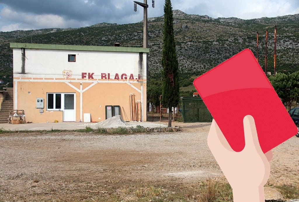 PREKID U ŽUPANIJSKOJ LIGI Nogometaši Blagaja napali suca iz Čitluka