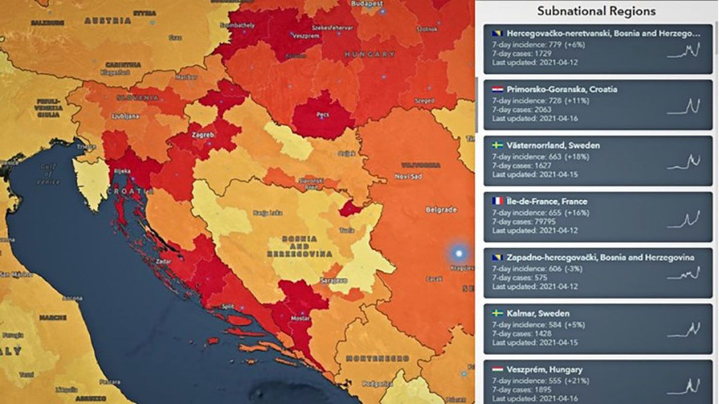 NESLAVNA STATISTIKA HNŽ prva u Europi po broju zaraženih od koronavirusa