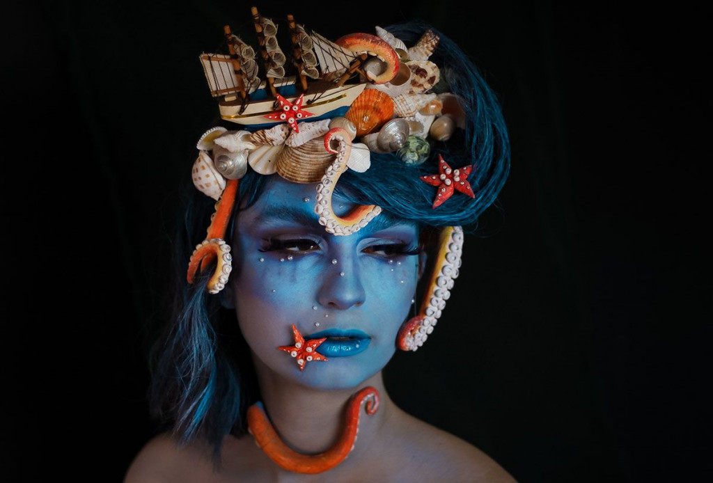 UMIJEĆE Djevojka sa neobičnim zanimanjem - face painting