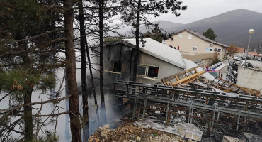 U Širokom Brijegu gorio poslovni objekt