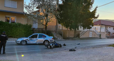 Sudar motocikla i auta