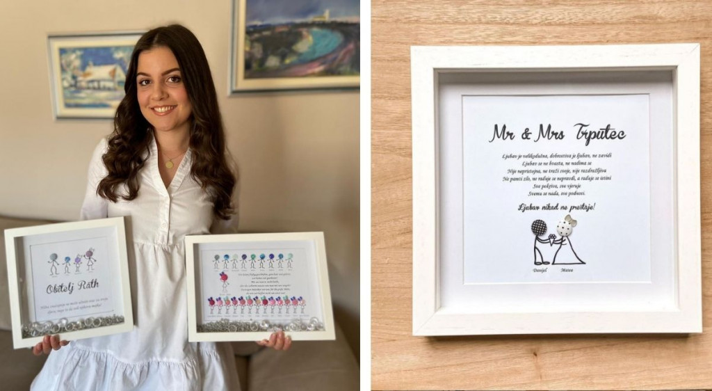 Marijana je mlada poduzetnica iz Širokog Brijega koja osvaja personaliziranim okvirima