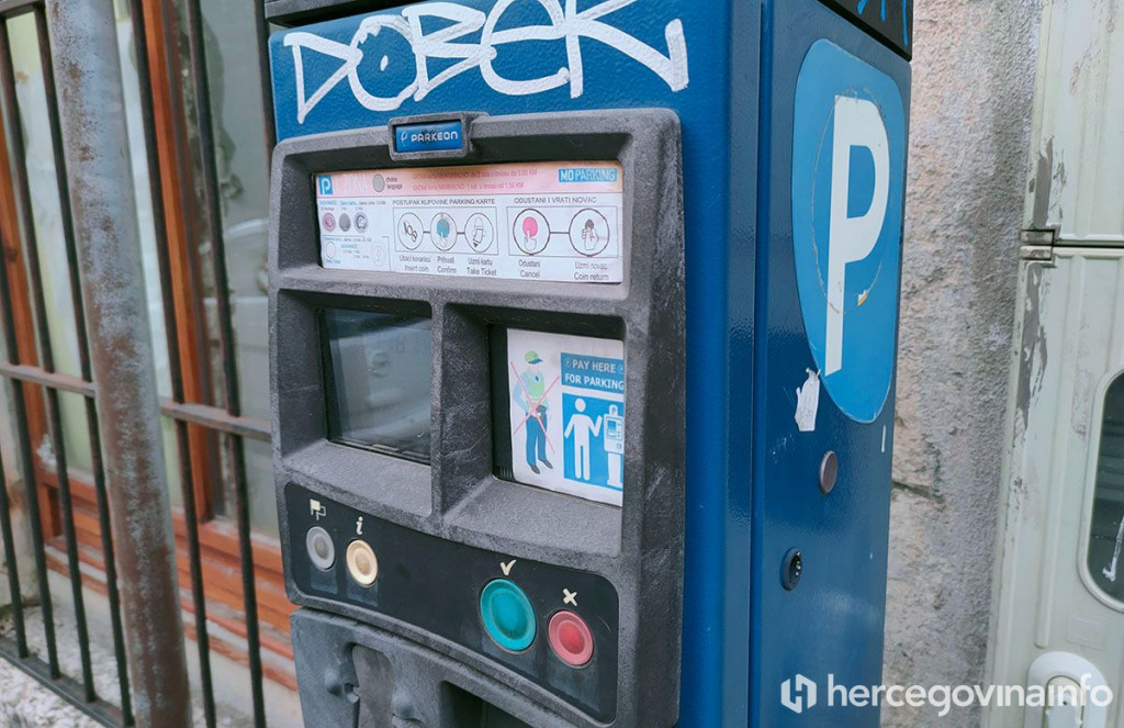 Testno razdoblje naplate parkinga u Mostaru kreće od sutra