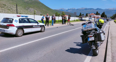 Sudar bicikl i motocikl Vrapčići