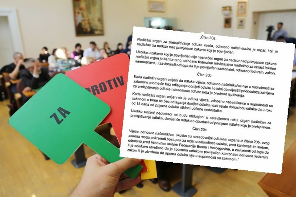 OTVARA SE PROSTOR Federacija i županije će moći obustavljati odluke gradonačelnicima