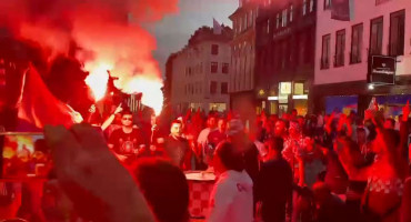 Hrvatska protiv Španjolske za četvrtfinale Eura, navijači napravili ludnicu u Kopenhagenu